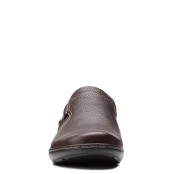Clarks Slip-On Shoes|Women's , Cora Poppy Slip-On Dark Brown