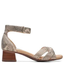 Clarks Sandals|Women's , Desirae Lily Sandal Beige