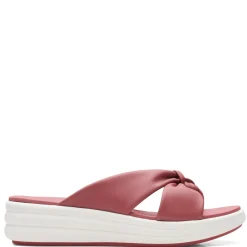 Clarks Wedges|Women's , Drift Ave Sandal Dusty Pink Rose