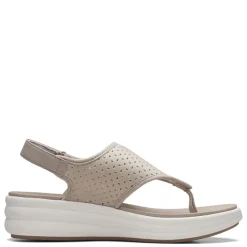 Clarks Sandals|Women's , Drift Blossom Sandal Taupe