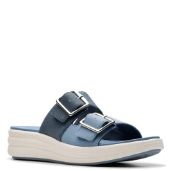 Clarks Sandals|Women's , Drift Buckle Sandal Denim Combi
