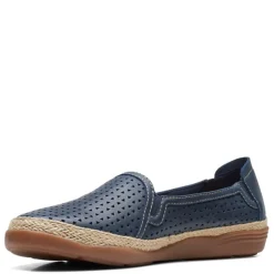 Clarks Loafers|Women's , Elaina Ruby Slip-On Navy