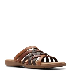 Clarks Sandals|Women's , Elizabelle Rio Sandal Brown Mix