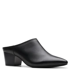 Clarks Pumps & Heels|Women's , Ellanie Pace Mule Black
