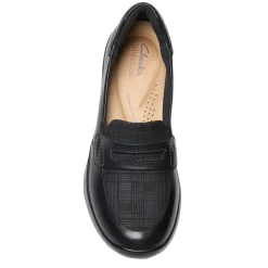 Clarks Loafers|Women's , Ellowyn Penny Loafer Black
