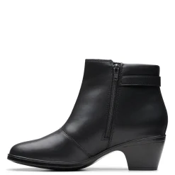 Clarks Boots|Women's , Emily2 Belle Boot Black Leather