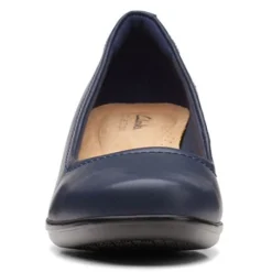 Clarks Pumps & Heels|Women's , Emily Belle Pump Navy