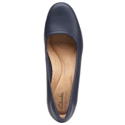 Clarks Pumps & Heels|Women's , Emily Belle Pump Navy
