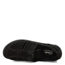 Clarks Slip-On Shoes|Women's , Fiana Coast Slip-On Black
