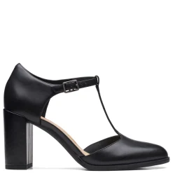 Clarks Pumps & Heels|Women's , Freva 85 Bar Pump Black