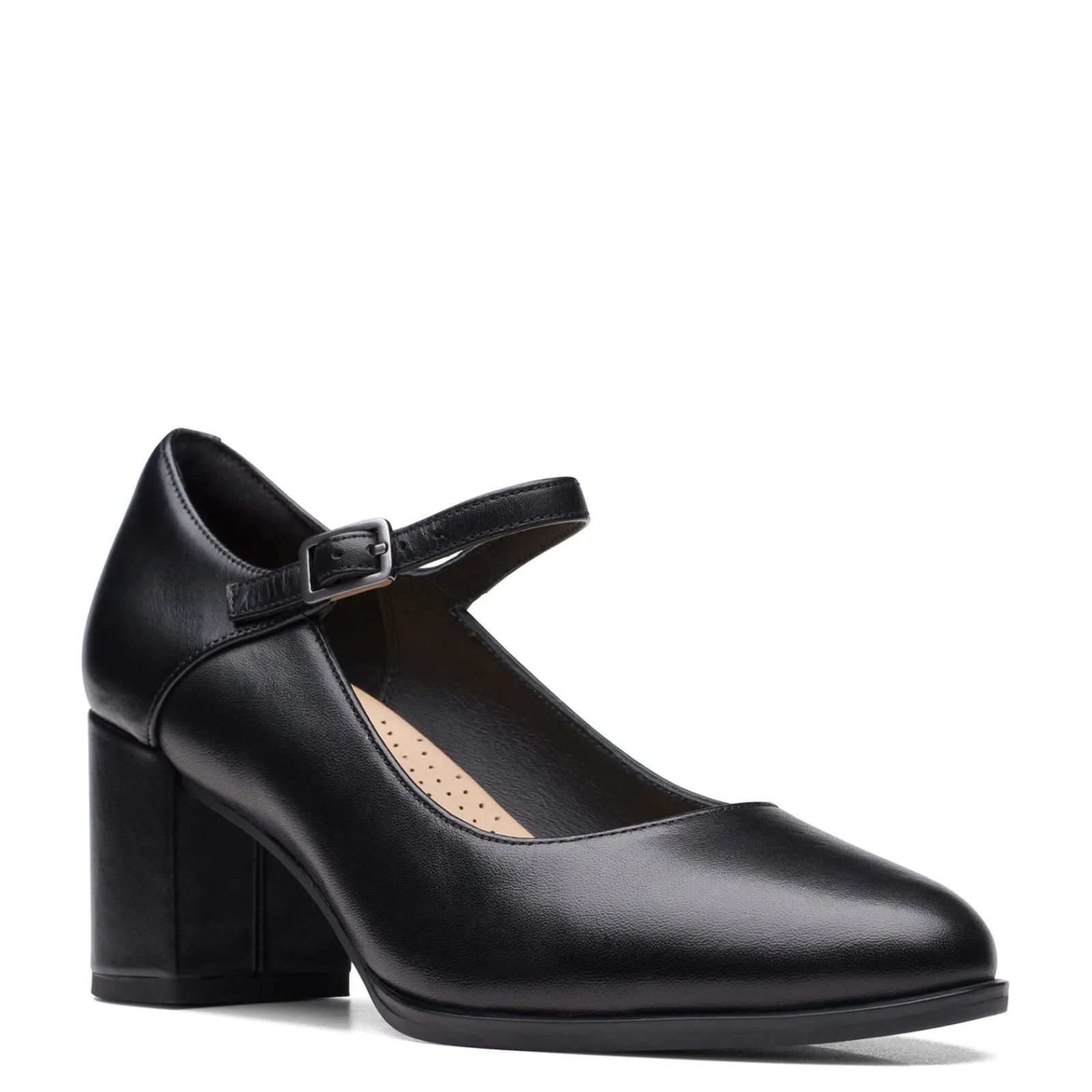Clarks Pumps & Heels|Women's , Freva 55 Strap Pump Black