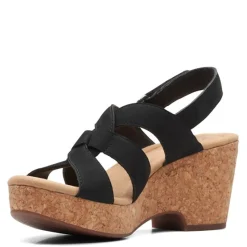 Clarks Sandals|Women's , Giselle Beach Sandal Black Nubuck