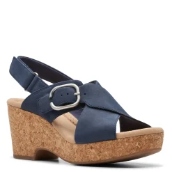 Clarks Sandals|Women's , Giselle Dove Sandal Navy