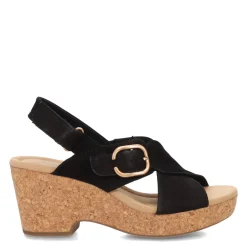 Clarks Wedges|Women's , Giselle Dove Sandal Black