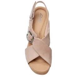 Clarks Wedges|Women's , Giselle Dove al Sand