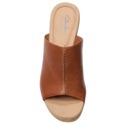 Clarks Wedges|Women's , Giselle Orchid Sandal Tan