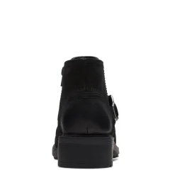 Clarks Boots|Women's , Hearth Faye Boot Black Nubuck