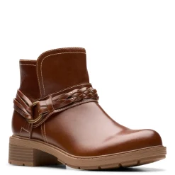 Clarks Boots|Women's , Hearth Kaylie Boot Tan Leather