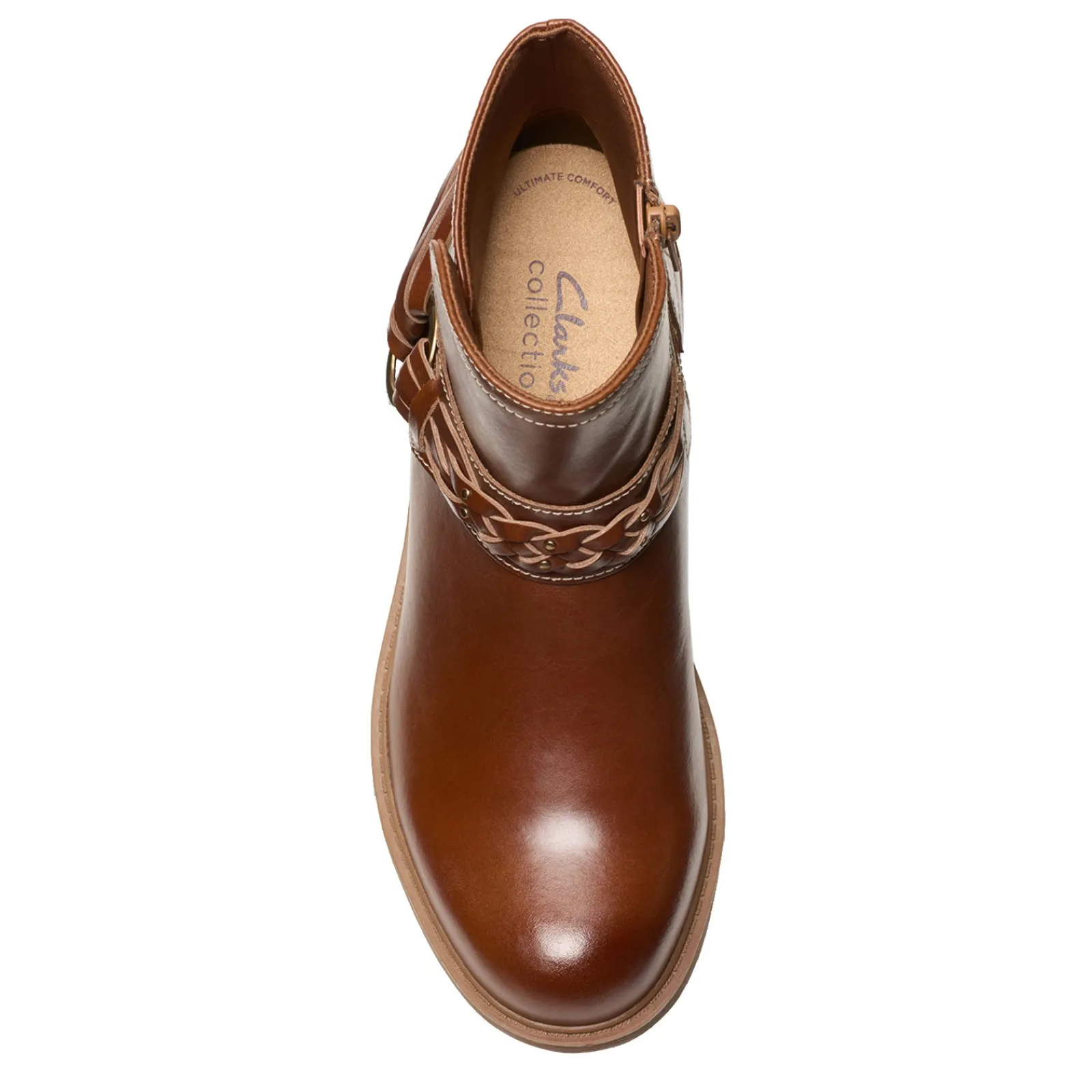 Clarks Boots|Women's , Hearth Kaylie Boot Tan Leather