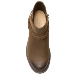 Clarks Boots|Women's , Hearth Kaylie Boot Mushroom Oily