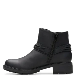 Clarks Boots|Women's , Hearth Kaylie Boot Black Oily