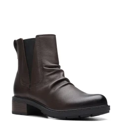 Clarks Boots|Women's , Hearth Rose Boot Brown