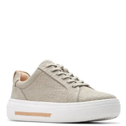 Clarks Sneakers & Athletic|Women's , Hollyhock Walk Sneaker Stone Interest Leather