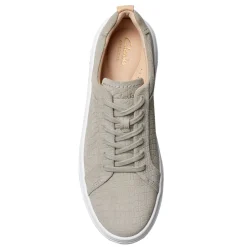 Clarks Sneakers & Athletic|Women's , Hollyhock Walk Sneaker Stone Interest Leather
