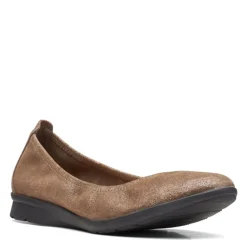 Clarks Slip-On Shoes|Women's , Jenette Ease Flat Pewter