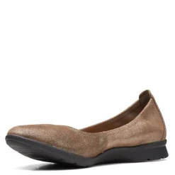 Clarks Slip-On Shoes|Women's , Jenette Ease Flat Pewter