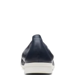 Clarks Flats|Women's , Jenette Ease Flat Navy