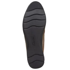 Clarks Flats|Women's , Jenette Ease Flat Pewter
