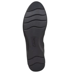 Clarks Flats|Women's , Jenette Ruby Flat Black