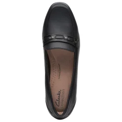 Clarks Slip-On Shoes|Women's , Juliet Bay Loafer Black