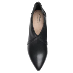 Clarks Boots|Women's , Kataleyna Sol Shootie Black Leather