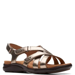 Clarks Sandals|Women's , Kitly Go Sandal Metallic