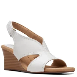 Clarks Sandals|Women's , Kyarra Aster Sandal White