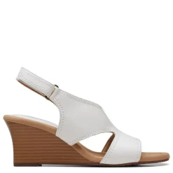 Clarks Sandals|Women's , Kyarra Aster Sandal White