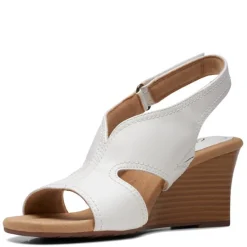 Clarks Sandals|Women's , Kyarra Aster Sandal White