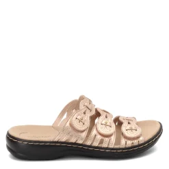 Clarks Slip-On Shoes|Women's , Leisa Fay Sandal Rose Gold
