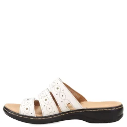 Clarks Sandals|Women's , Lesia Cacti Slide Sandals White