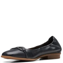 Clarks Flats|Women's , Lyrical Rhyme Flat Black
