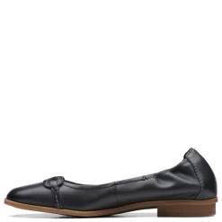 Clarks Flats|Women's , Lyrical Rhyme Flat Black