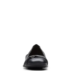 Clarks Slip-On Shoes|Women's , Lyrical Sky Flat Black