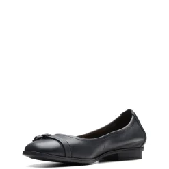 Clarks Slip-On Shoes|Women's , Lyrical Sky Flat Black