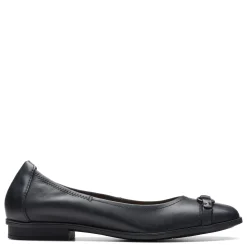 Clarks Flats|Women's , Lyrical Sky Flat Black