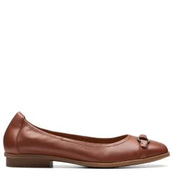 Clarks Flats|Women's , Lyrical Sky Flat Tan