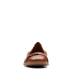 Clarks Flats|Women's , Lyrical Sky Flat Tan