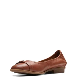 Clarks Flats|Women's , Lyrical Sky Flat Tan