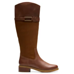 Clarks Boots|Women's , Maye Carly Boot Tan